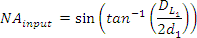Koehler Illumination Calculator, equation 6