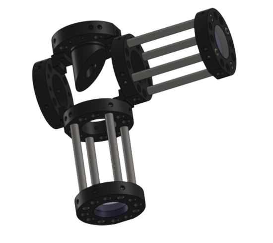 Illustration of Optical Cage System Bent Elbow Telescope