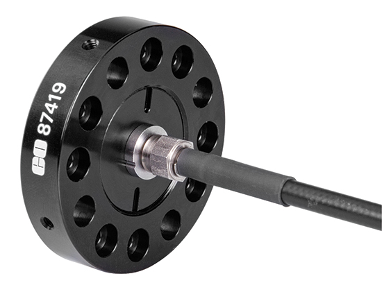 A C-Mount Threaded Plate with SMA Fiber Insert and Patchcord