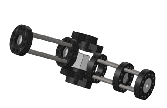 Illustration of Optical Cage System Spectroscope