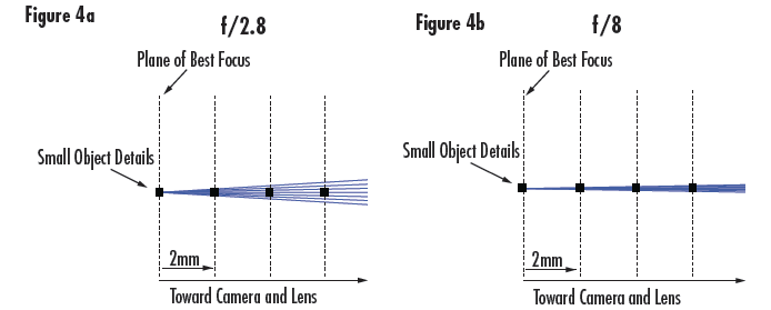 An Illustration of the Ray Bundle at the Center of an Object under Inspection